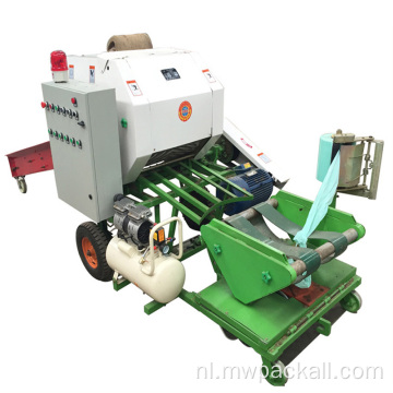 Diesel maïs kuilvoer inpakken ronde hooibaler machine
